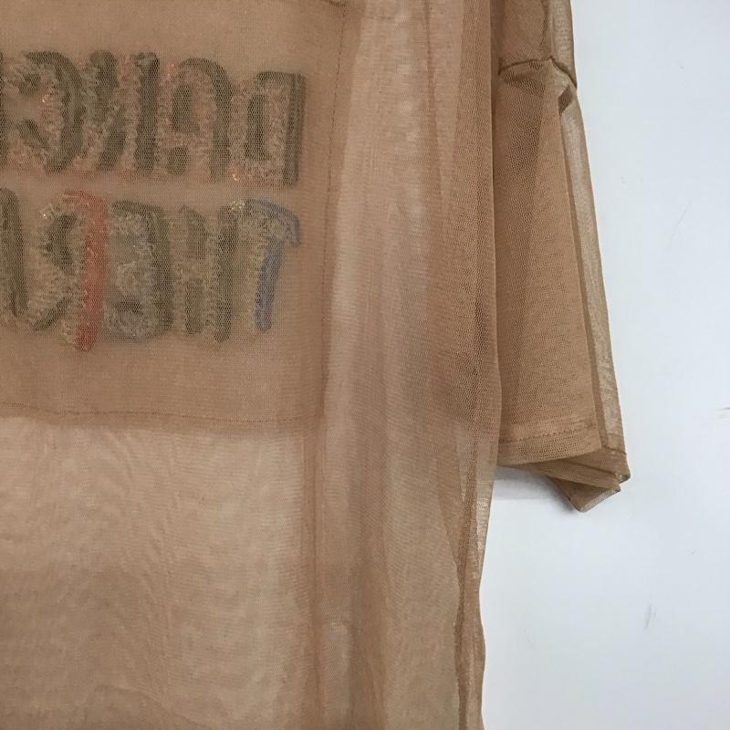ザラ ZARA カットソー 半袖 メッシュ L 無地 ベージュ / ベージュ / beige レディース USED 古着 中古 10155114