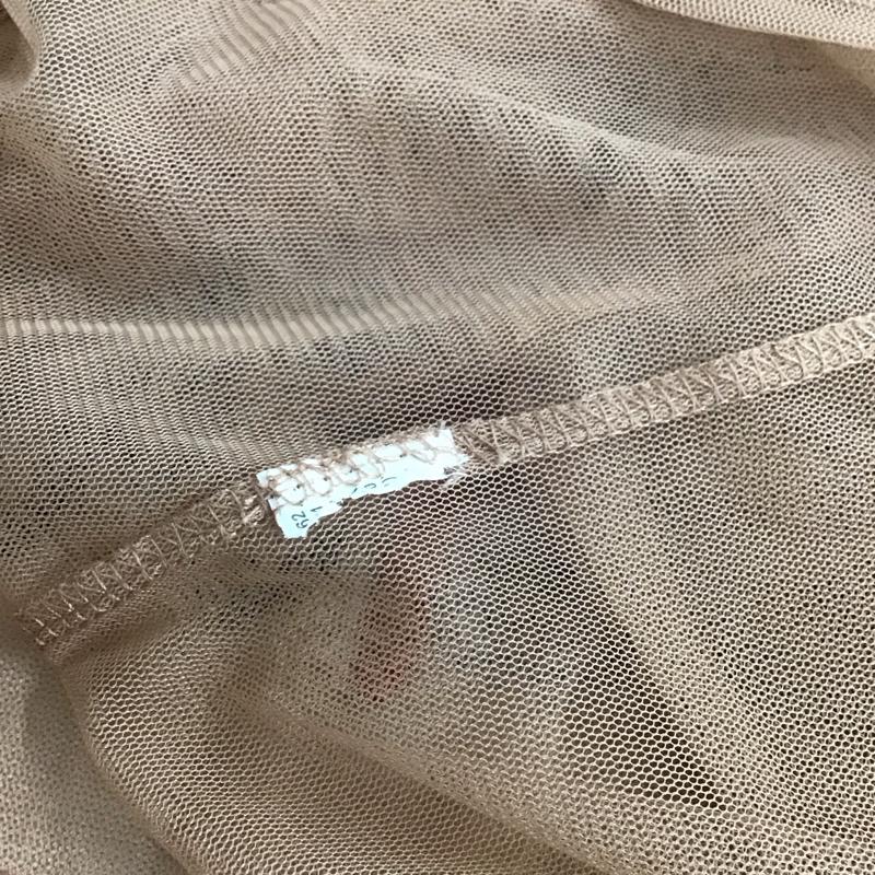 ザラ ZARA カットソー 半袖 メッシュ L 無地 ベージュ / ベージュ / beige レディース USED 古着 中古 10155114