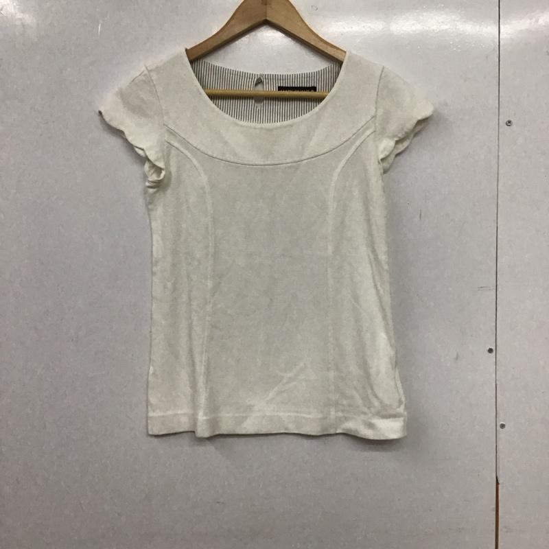マリークヮント MARY QUANT カットソー 半袖 M 無地 白 / ホワイト / white レディース USED 古着 中古 10155116