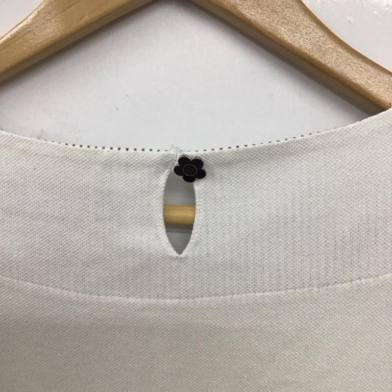 マリークヮント MARY QUANT カットソー 半袖 M 無地 白 / ホワイト / white レディース USED 古着 中古 10155116
