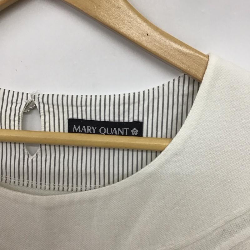 マリークヮント MARY QUANT カットソー 半袖 M 無地 白 / ホワイト / white レディース USED 古着 中古 10155116
