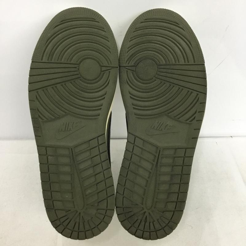 ナイキ NIKE スニーカー スニーカー DM7866-200 TRAVIS SCOTT CACTUS JACK AIR JORDAN 1 LOW OG SP 27cm 箱有 27.0cm ロゴ、文字 カーキ / カーキ / khaki X 白 / ホワイト / white X 黒 / ブラック / black メンズ USED 古着 中古 10155122