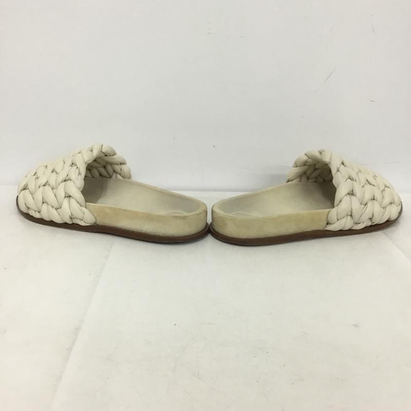 クロエ Chloe サンダル サンダル KACEY 編み込み 37 無地 アイボリー / アイボリー / レディース USED 古着 中古 10155125