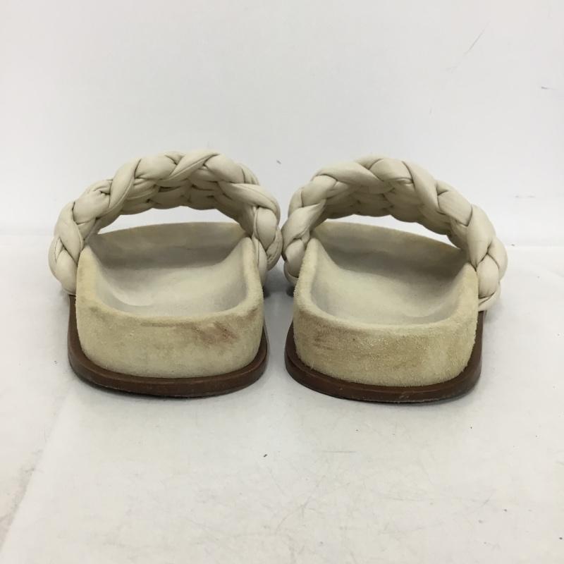 クロエ Chloe サンダル サンダル KACEY 編み込み 37 無地 アイボリー / アイボリー / レディース USED 古着 中古 10155125