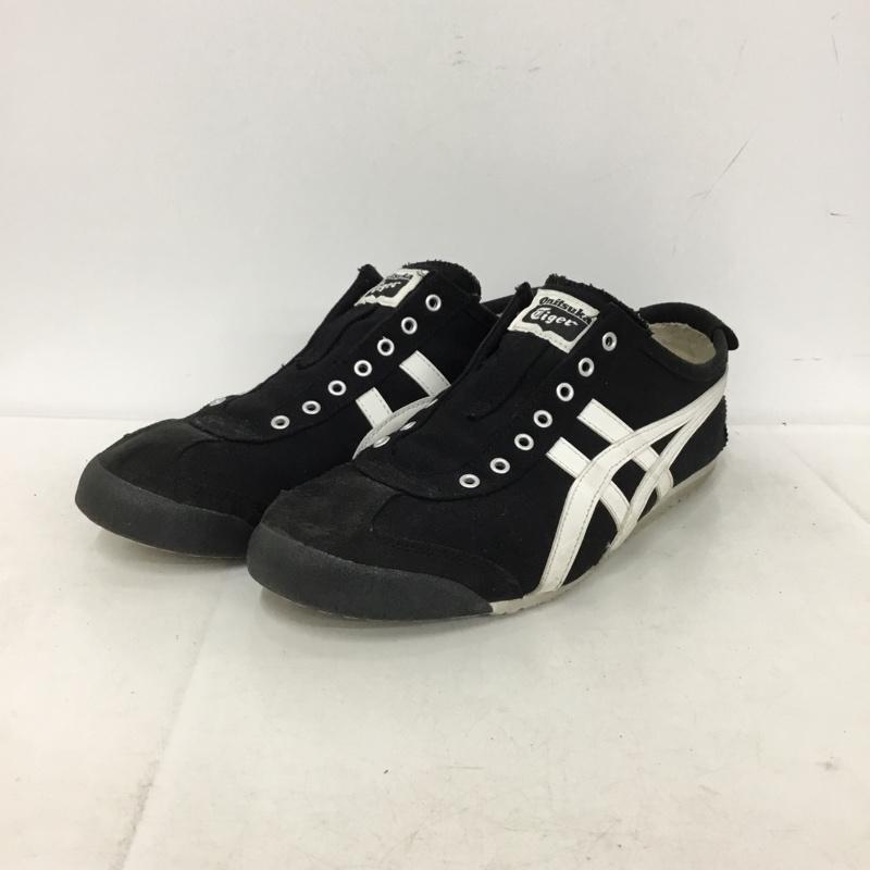 オニツカタイガー ONITSUKA TIGER スニーカー スニーカー 1183A746 MEXICO 66 SLIP-ON 27.5cm 27.5cm ロゴ、文字 黒 / ブラック / black メンズ USED 古着 中古 10155127