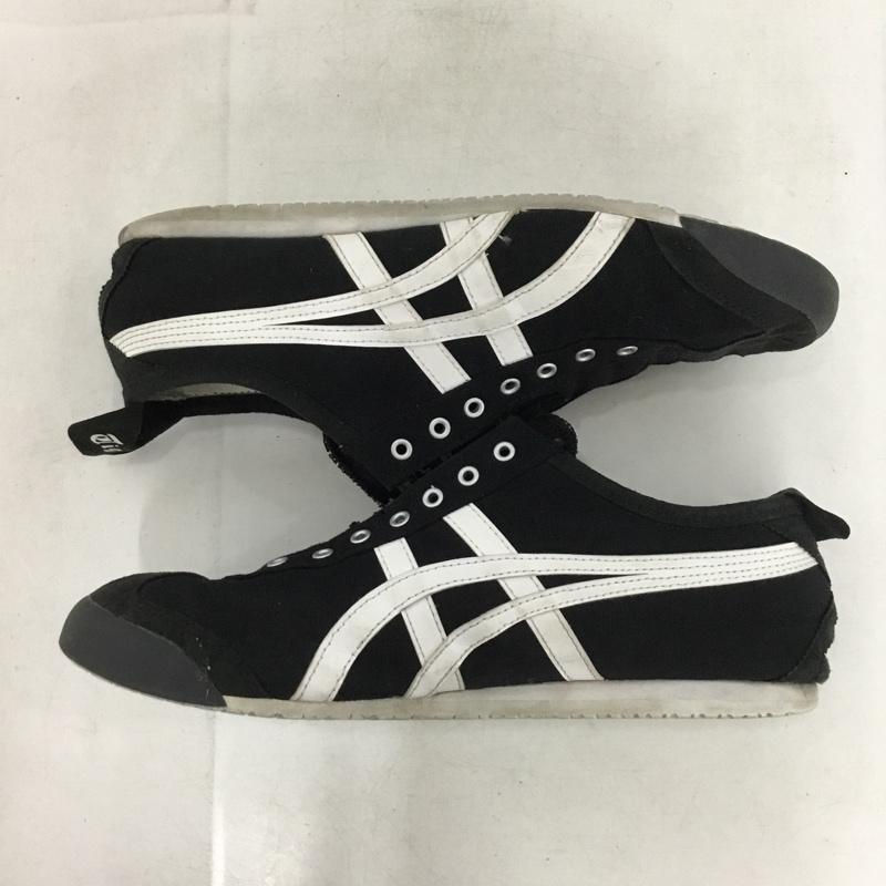 オニツカタイガー ONITSUKA TIGER スニーカー スニーカー 1183A746 MEXICO 66 SLIP-ON 27.5cm 27.5cm ロゴ、文字 黒 / ブラック / black メンズ USED 古着 中古 10155127