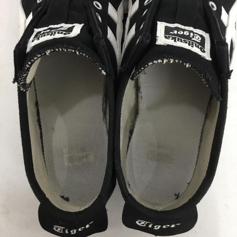 オニツカタイガー ONITSUKA TIGER スニーカー スニーカー 1183A746 MEXICO 66 SLIP-ON 27.5cm 27.5cm ロゴ、文字 黒 / ブラック / black メンズ USED 古着 中古 10155127