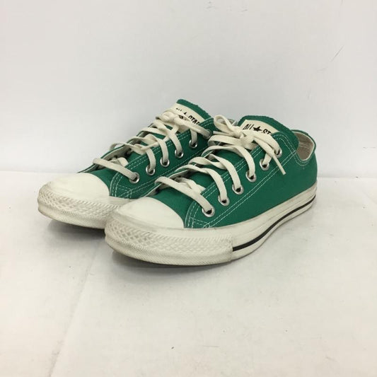 コンバース CONVERSE スニーカー スニーカー 1SE414 ALL STAR WASHEDCANVAS OX 24cm 24.0cm ロゴ、文字 緑 / グリーン / green X 白 / ホワイト / white レディース USED 古着 中古 10155129