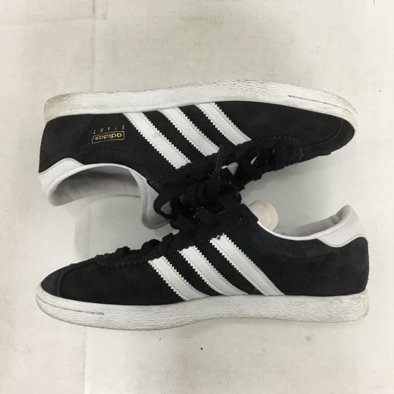 アディダス adidas スニーカー スニーカー JI1882 STADT 24cm 24.0cm ロゴ、文字 黒 / ブラック / black X 白 / ホワイト / white レディース USED 古着 中古 10155130