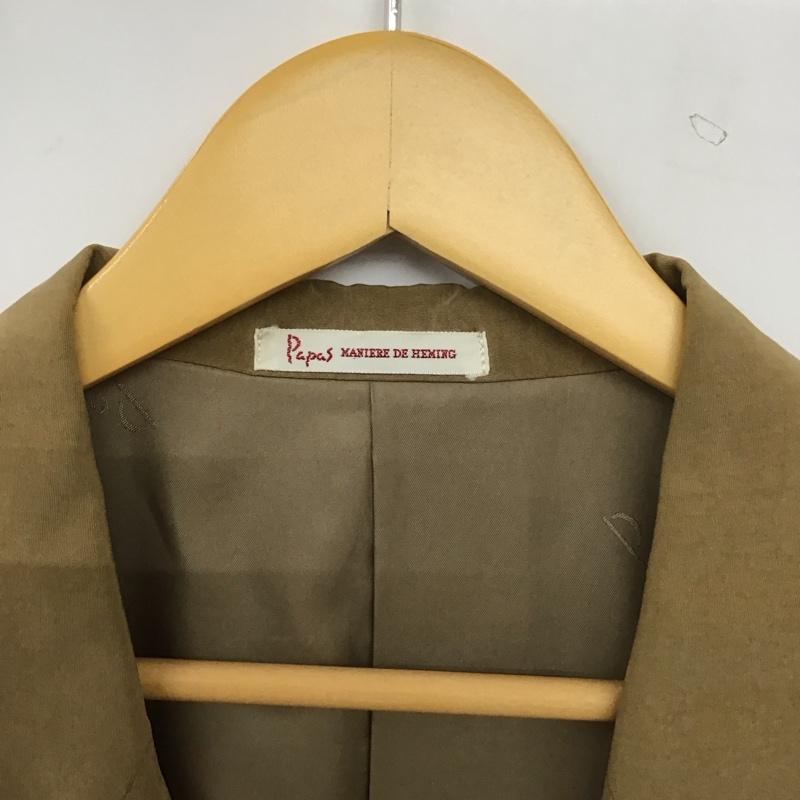 パパス PAPAS ジャケット、上着 ジャケット、ブレザー ジャケット アウター カラージャケット L 無地 ベージュ / ベージュ / beige メンズ USED 古着 中古 10155141