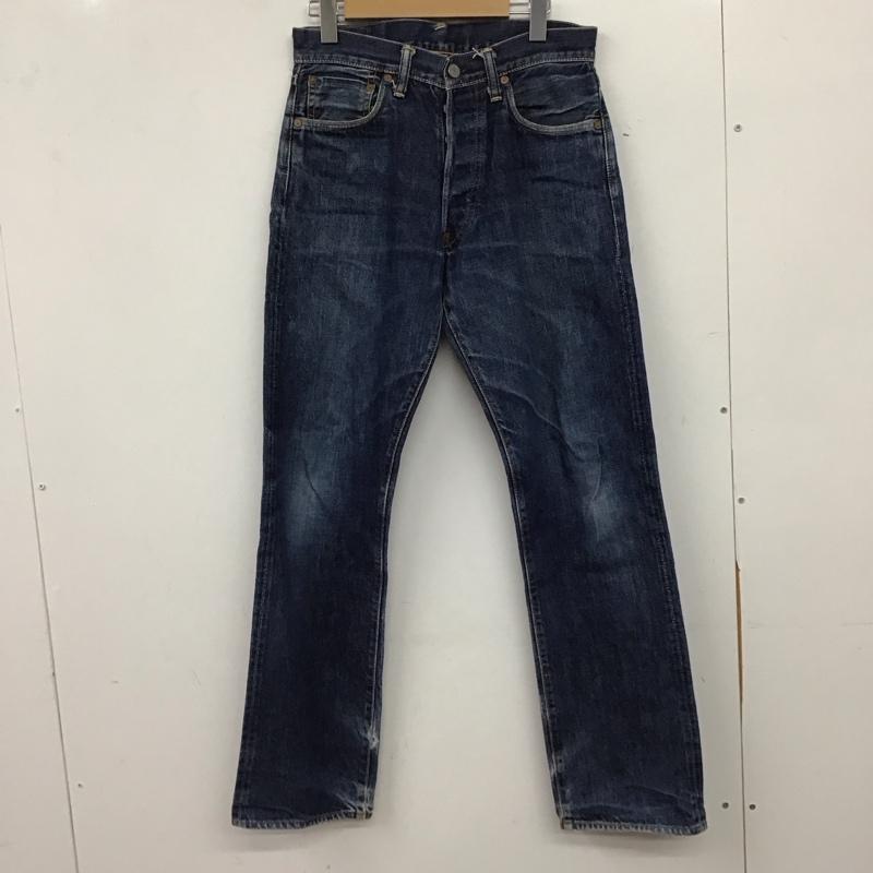 エヴィス EVISU パンツ デニム、ジーンズ デニムパンツ スリムパンツ カジュアルパンツ ロゴ、文字 インディゴ / インディゴ / Indigo メンズ USED 古着 中古 10155143