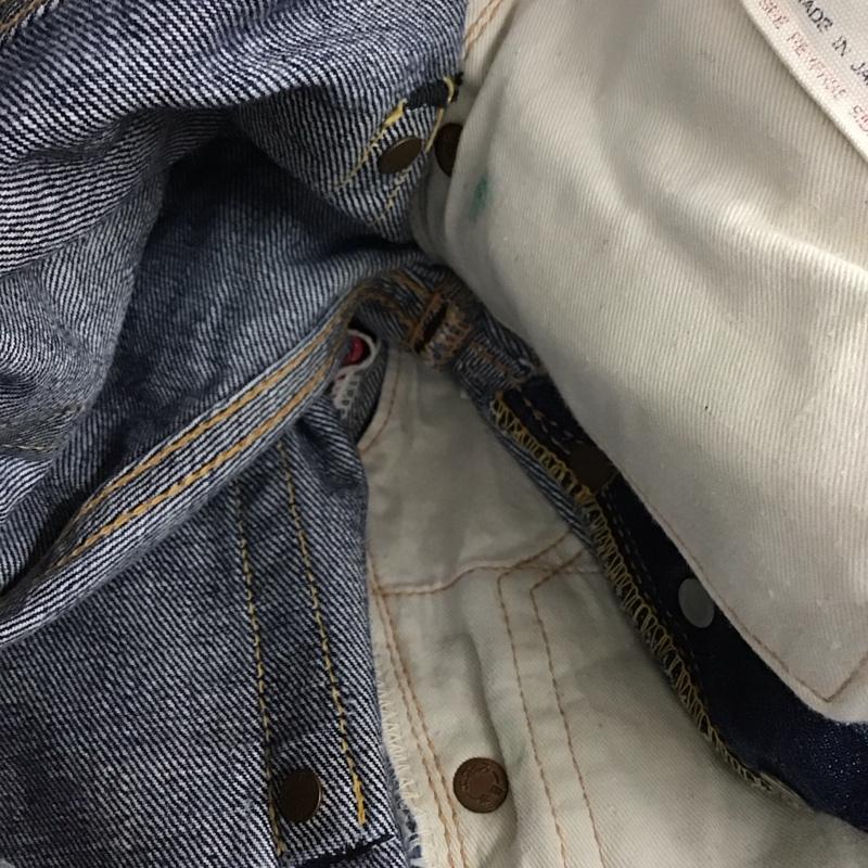 エヴィス EVISU パンツ デニム、ジーンズ デニムパンツ スリムパンツ カジュアルパンツ ロゴ、文字 インディゴ / インディゴ / Indigo メンズ USED 古着 中古 10155143