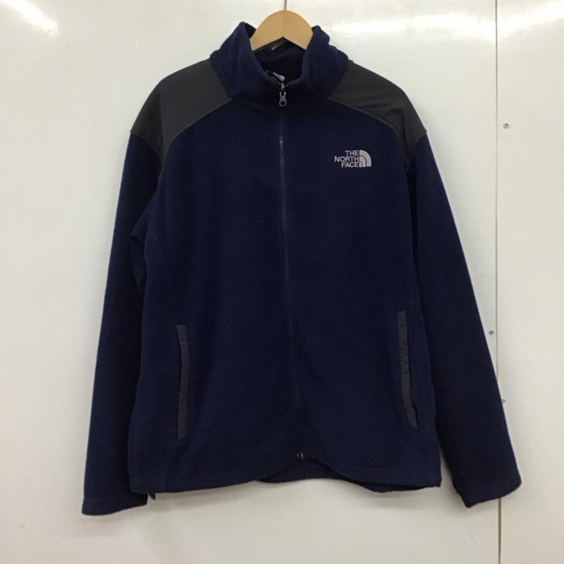 ザノースフェイス THE NORTH FACE ジャケット、上着 ジャンパー、ブルゾン ジップアップジャケット フリースジャケット スタンドネック XL ロゴ、文字 紺 / ネイビー / navy メンズ USED 古着 中古 10155147