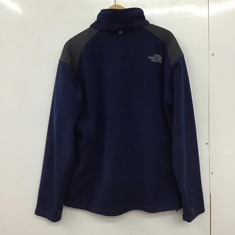 ザノースフェイス THE NORTH FACE ジャケット、上着 ジャンパー、ブルゾン ジップアップジャケット フリースジャケット スタンドネック XL ロゴ、文字 紺 / ネイビー / navy メンズ USED 古着 中古 10155147
