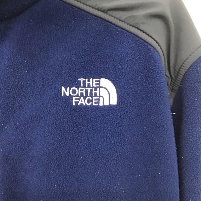 ザノースフェイス THE NORTH FACE ジャケット、上着 ジャンパー、ブルゾン ジップアップジャケット フリースジャケット スタンドネック XL ロゴ、文字 紺 / ネイビー / navy メンズ USED 古着 中古 10155147