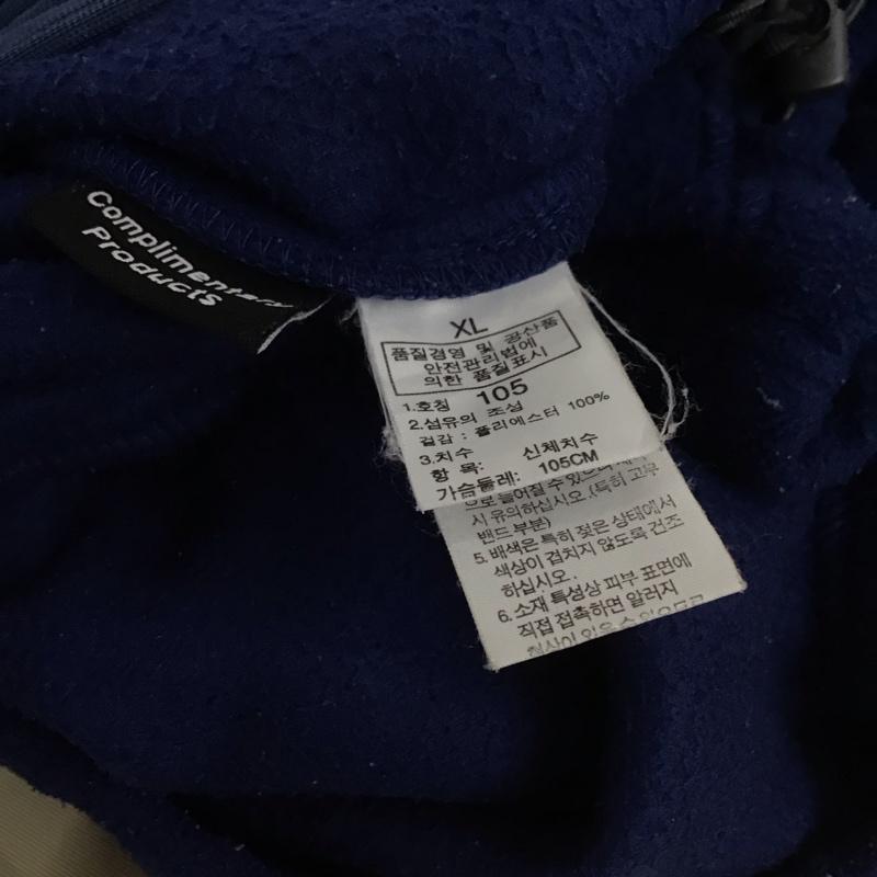 ザノースフェイス THE NORTH FACE ジャケット、上着 ジャンパー、ブルゾン ジップアップジャケット フリースジャケット スタンドネック XL ロゴ、文字 紺 / ネイビー / navy メンズ USED 古着 中古 10155147