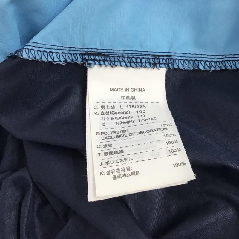ナイキ NIKE ジャケット、上着 ジャンパー、ブルゾン ジップアップジャケット ナイロンジャケット アウター L ロゴ、文字 紺 / ネイビー / navy X 青 / ブルー / blue メンズ USED 古着 中古 10155151