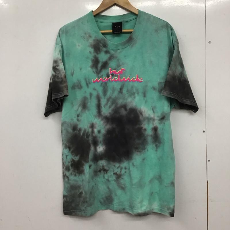 ハフ HUF Tシャツ 半袖 半袖カットソー プリントTシャツ クルーネックカットソー L ロゴ、文字 マルチカラー / マルチカラー / multicolor メンズ USED 古着 中古 10155153