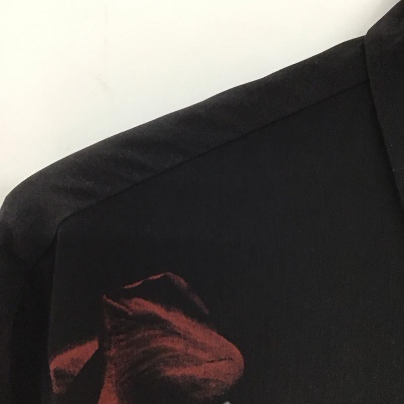 ラッドミュージシャン LAD MUSICIAN シャツ、ブラウス 長袖 2218-105 DECHINESTANDARDSHIRTINKJETROSEPHOTO 44 プリント 黒 / ブラック / black メンズ USED 古着 中古 10155154