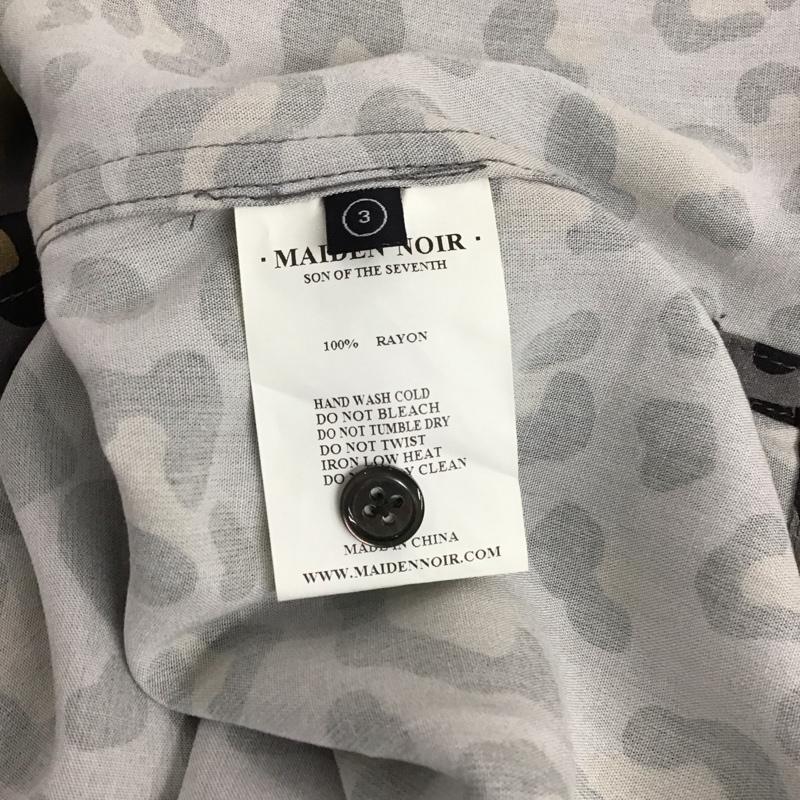 メイデン・ノワール MAIDEN NOIR シャツ、ブラウス 長袖 長袖シャツ プリントシャツ カラーシャツ 3 ヒョウ柄・レオパード柄 マルチカラー / マルチカラー / multicolor メンズ USED 古着 中古 10155157