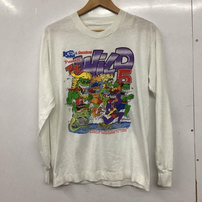 古着 USED Tシャツ 長袖 長袖Tシャツ プリントTシャツ 長袖カットソー プリント 白 / ホワイト / white メンズ USED 古着 中古 10155158