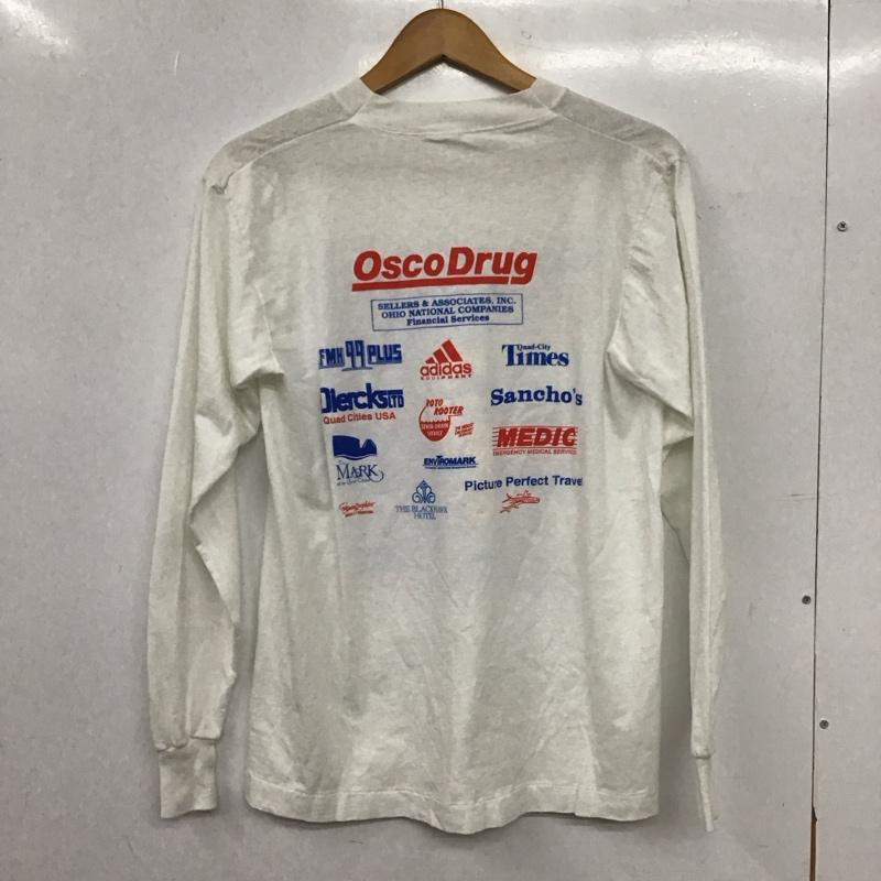 古着 USED Tシャツ 長袖 長袖Tシャツ プリントTシャツ 長袖カットソー プリント 白 / ホワイト / white メンズ USED 古着 中古 10155158