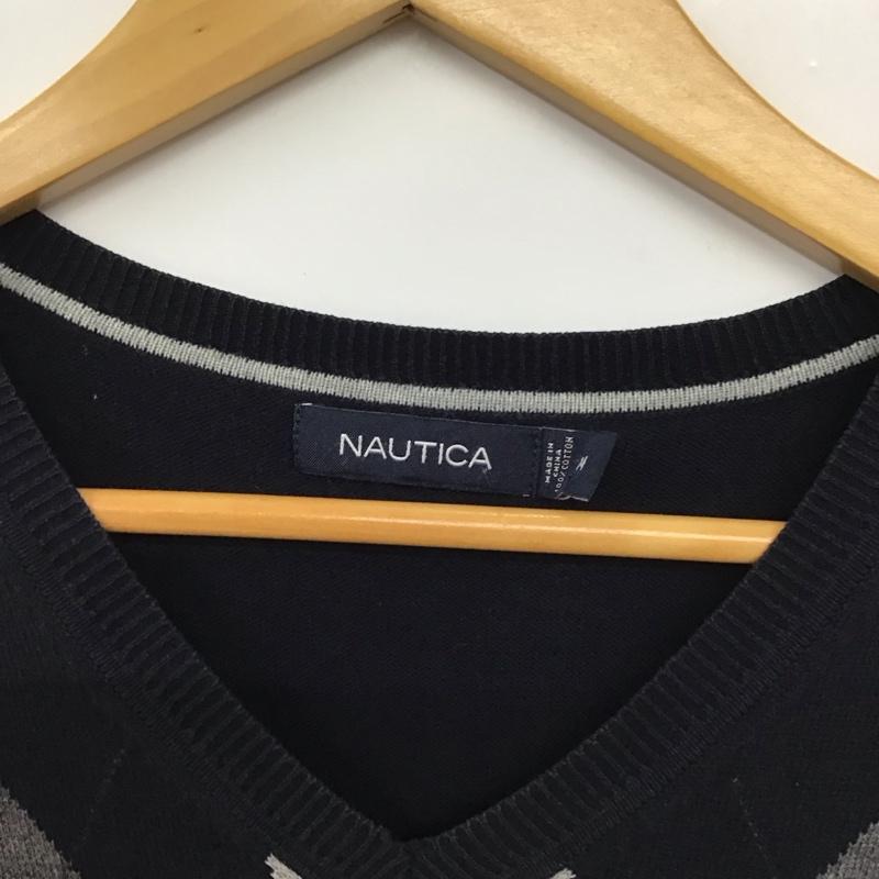 ノーティカ NAUTICA ベスト ベスト ニットベスト プルオーバー Vネック M プリント マルチカラー / マルチカラー / multicolor メンズ USED 古着 中古 10155160