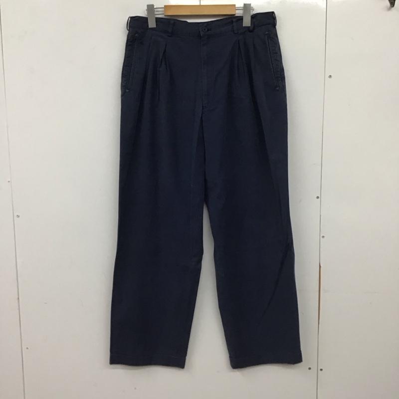 パパス PAPAS パンツ ワークパンツ、ペインターパンツ ワイドパンツ カジュアルパンツ ワークパンツ LL 無地 紺 / ネイビー / navy メンズ USED 古着 中古 10155163