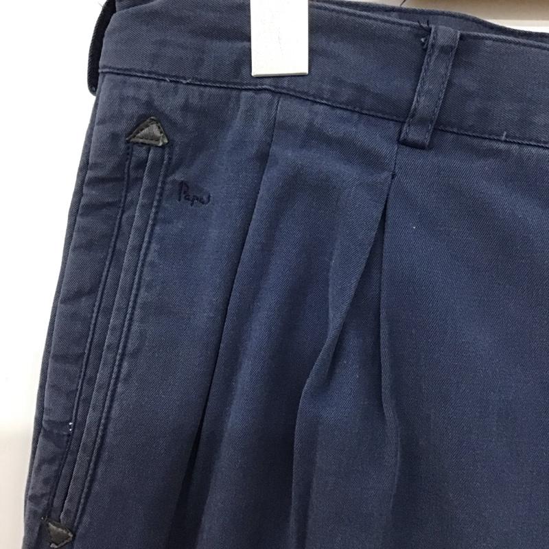 パパス PAPAS パンツ ワークパンツ、ペインターパンツ ワイドパンツ カジュアルパンツ ワークパンツ LL 無地 紺 / ネイビー / navy メンズ USED 古着 中古 10155163