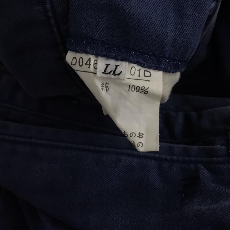 パパス PAPAS パンツ ワークパンツ、ペインターパンツ ワイドパンツ カジュアルパンツ ワークパンツ LL 無地 紺 / ネイビー / navy メンズ USED 古着 中古 10155163