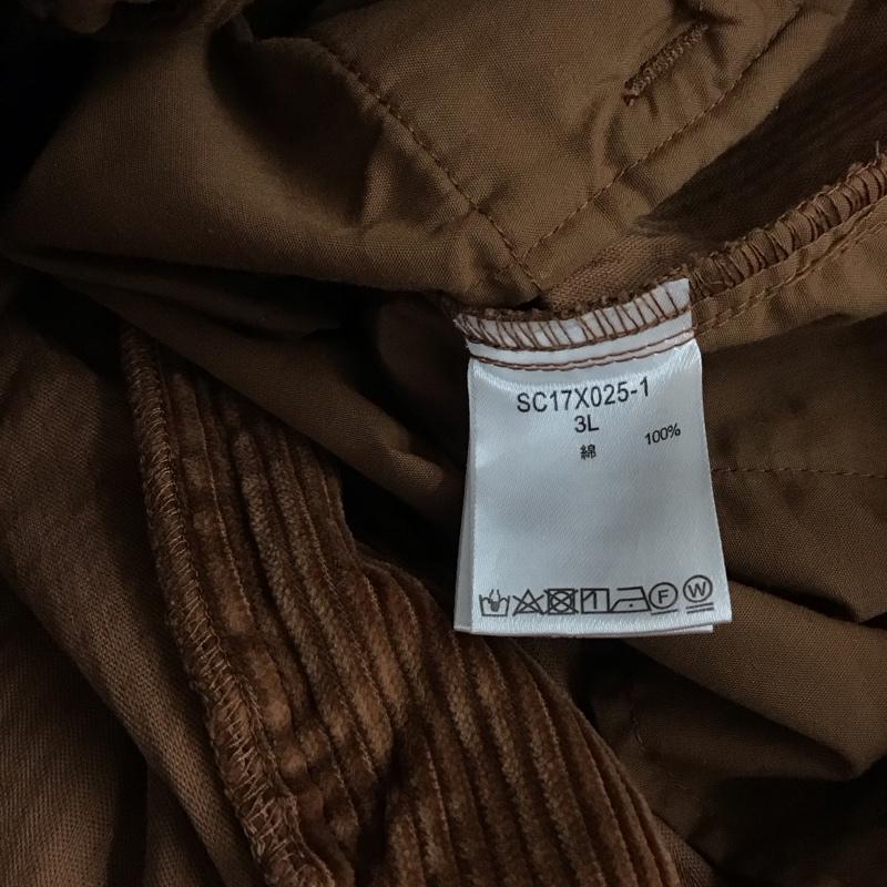 スタディオクリップ studio CLIP ボトムス ボトムス コーデュロイパンツ 3L 無地 茶 / ブラウン / brown レディース USED 古着 中古 10155164