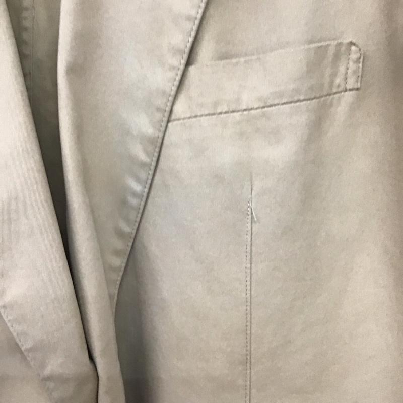 パパス Papas MANIERE DE HEMING ジャケット、上着 ジャケット、ブレザー カジュアルジャケット アウター カラージャケット L 無地 ベージュ / ベージュ / beige メンズ USED 古着 中古 10155165