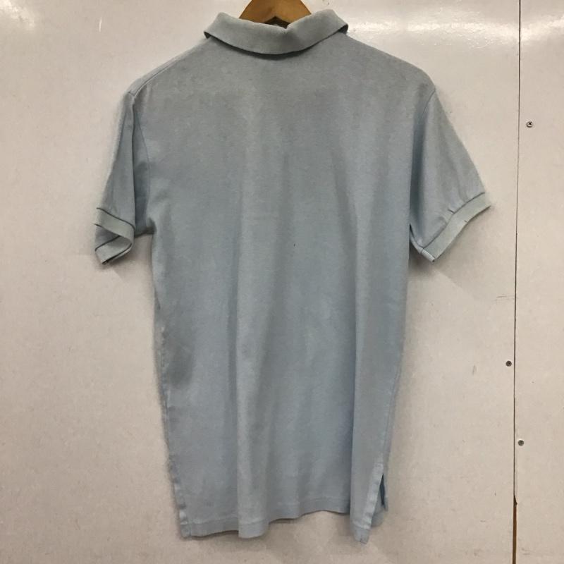 ポロバイラルフローレン Polo by RALPH LAUREN ポロシャツ 半袖 半袖ポロシャツ カラーシャツ 半袖カットソー L ロゴ、文字 水色 / ライトブルー / メンズ USED 古着 中古 10155167