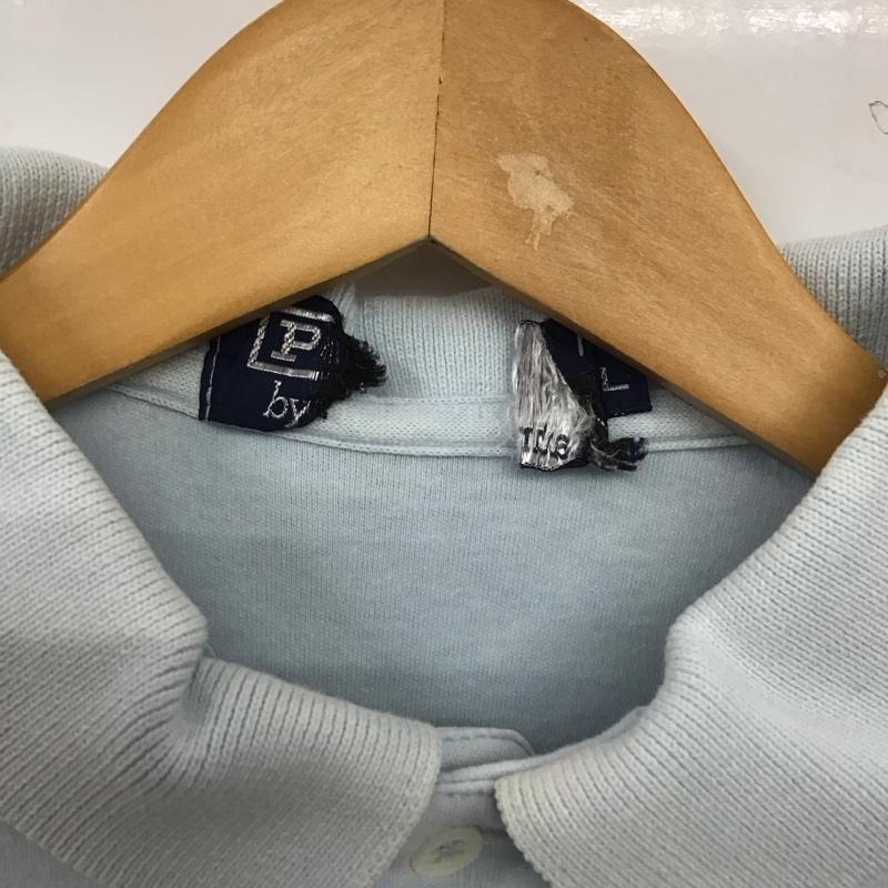 ポロバイラルフローレン Polo by RALPH LAUREN ポロシャツ 半袖 半袖ポロシャツ カラーシャツ 半袖カットソー L ロゴ、文字 水色 / ライトブルー / メンズ USED 古着 中古 10155167