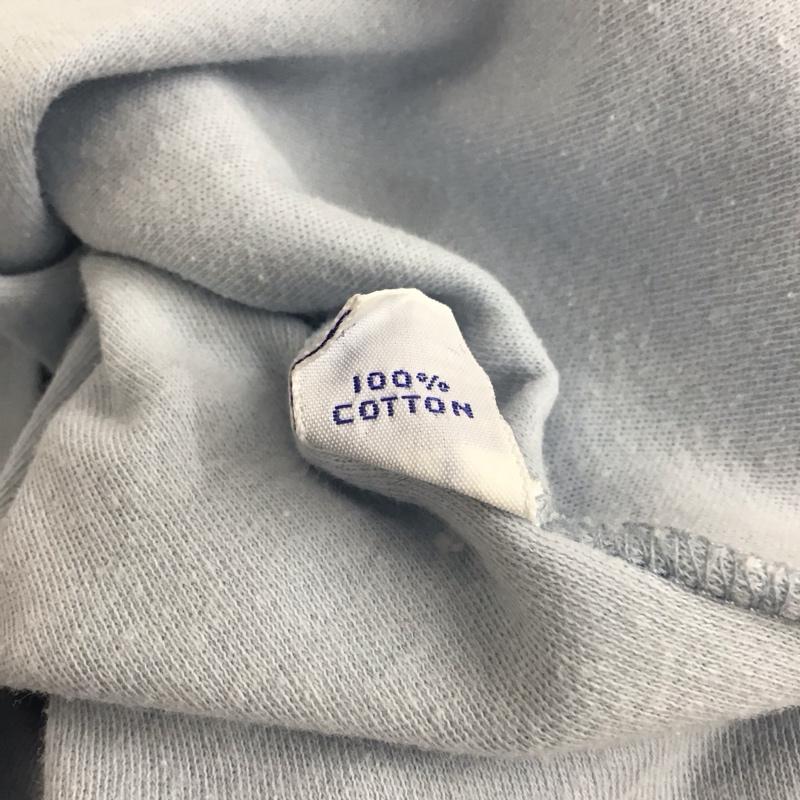 ポロバイラルフローレン Polo by RALPH LAUREN ポロシャツ 半袖 半袖ポロシャツ カラーシャツ 半袖カットソー L ロゴ、文字 水色 / ライトブルー / メンズ USED 古着 中古 10155167