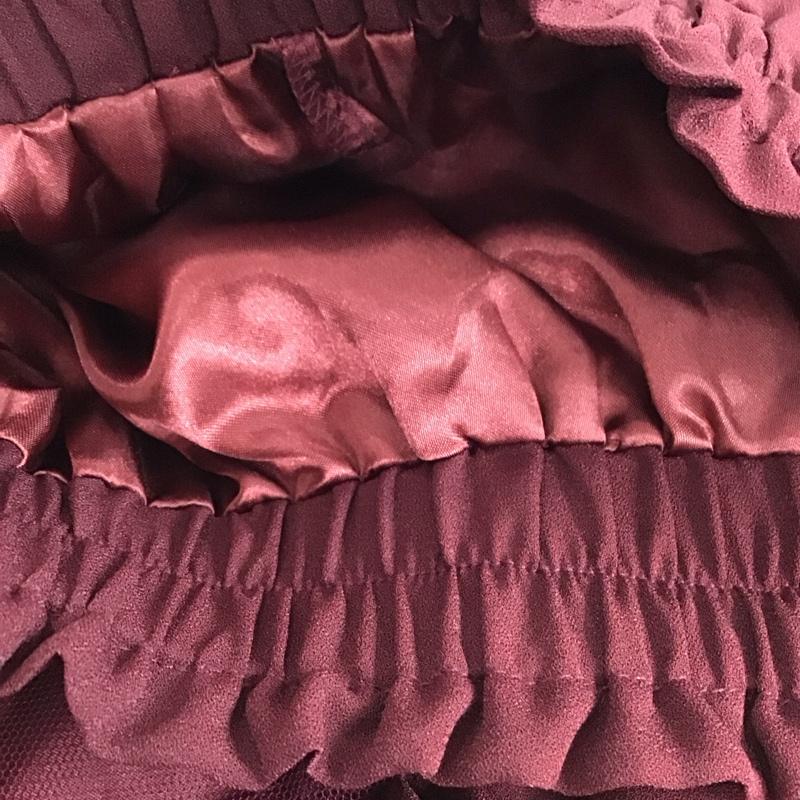 アクシーズファム axes femme スカート ロングスカート FREE 無地 えんじ / ワインレッド / dark red レディース USED 古着 中古 10155170