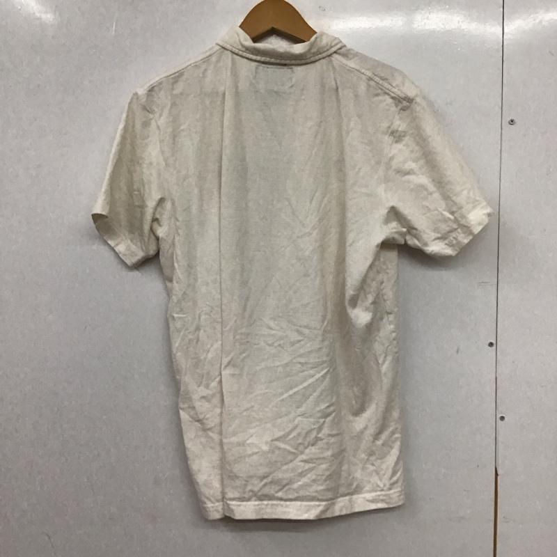 アバクロンビーアンドフィッチ ABERCROMBIE&FITCH ポロシャツ 半袖 半袖ポロシャツ カラーシャツ 半袖カットソー L ロゴ、文字 アイボリー / アイボリー / メンズ USED 古着 中古 10155171