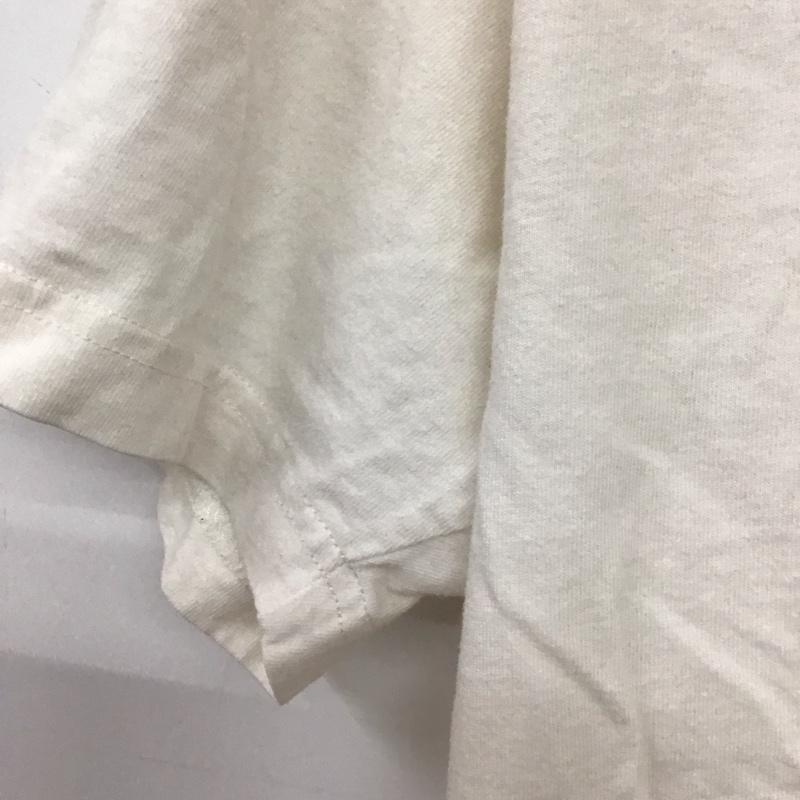 アバクロンビーアンドフィッチ ABERCROMBIE&FITCH ポロシャツ 半袖 半袖ポロシャツ カラーシャツ 半袖カットソー L ロゴ、文字 アイボリー / アイボリー / メンズ USED 古着 中古 10155171
