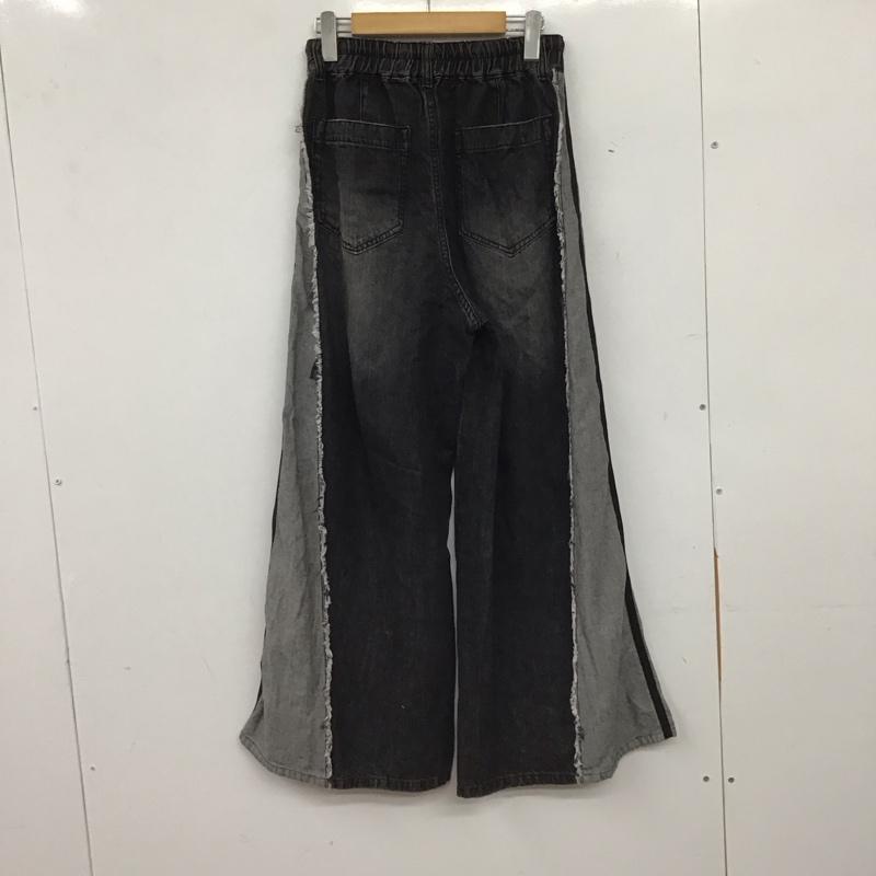 ページボーイ PAGEBOY パンツ デニム、ジーンズ M 無地 黒 / ブラック / black X 灰 / グレー / gray レディース USED 古着 中古 10155172