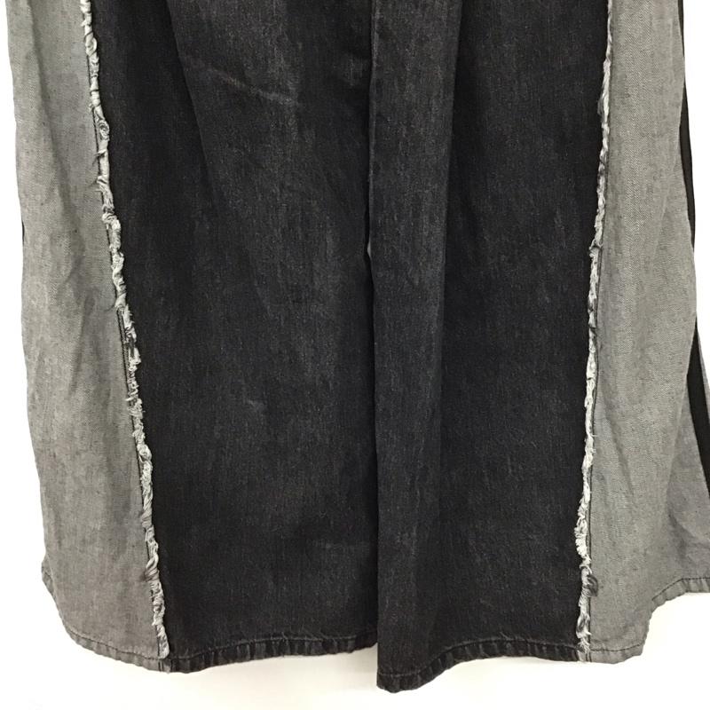 ページボーイ PAGEBOY パンツ デニム、ジーンズ M 無地 黒 / ブラック / black X 灰 / グレー / gray レディース USED 古着 中古 10155172