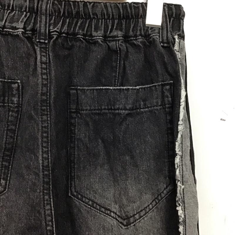 ページボーイ PAGEBOY パンツ デニム、ジーンズ M 無地 黒 / ブラック / black X 灰 / グレー / gray レディース USED 古着 中古 10155172