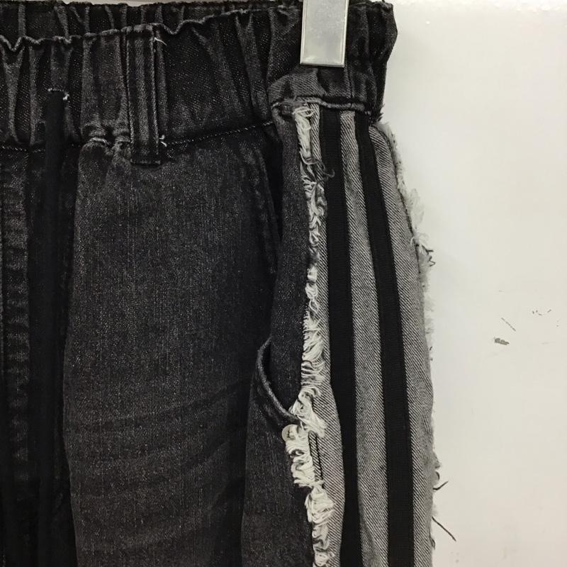ページボーイ PAGEBOY パンツ デニム、ジーンズ M 無地 黒 / ブラック / black X 灰 / グレー / gray レディース USED 古着 中古 10155172