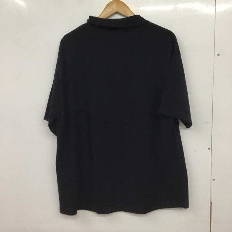 ギャップ GAP ポロシャツ 半袖 半袖ポロシャツ カラーシャツ 半袖カットソー L 無地 黒 / ブラック / black メンズ USED 古着 中古 10155173
