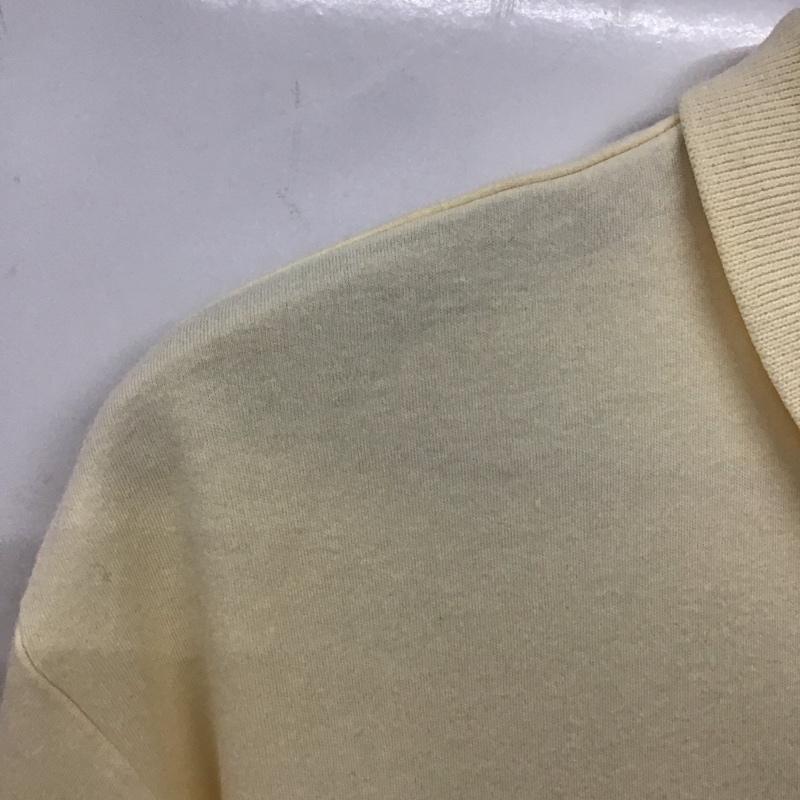 ラルフローレン RALPHLAUREN ポロシャツ 半袖 半袖ポロシャツ カラーシャツ 半袖カットソー L ロゴ、文字 黄 / イエロー / yellow メンズ USED 古着 中古 10155174