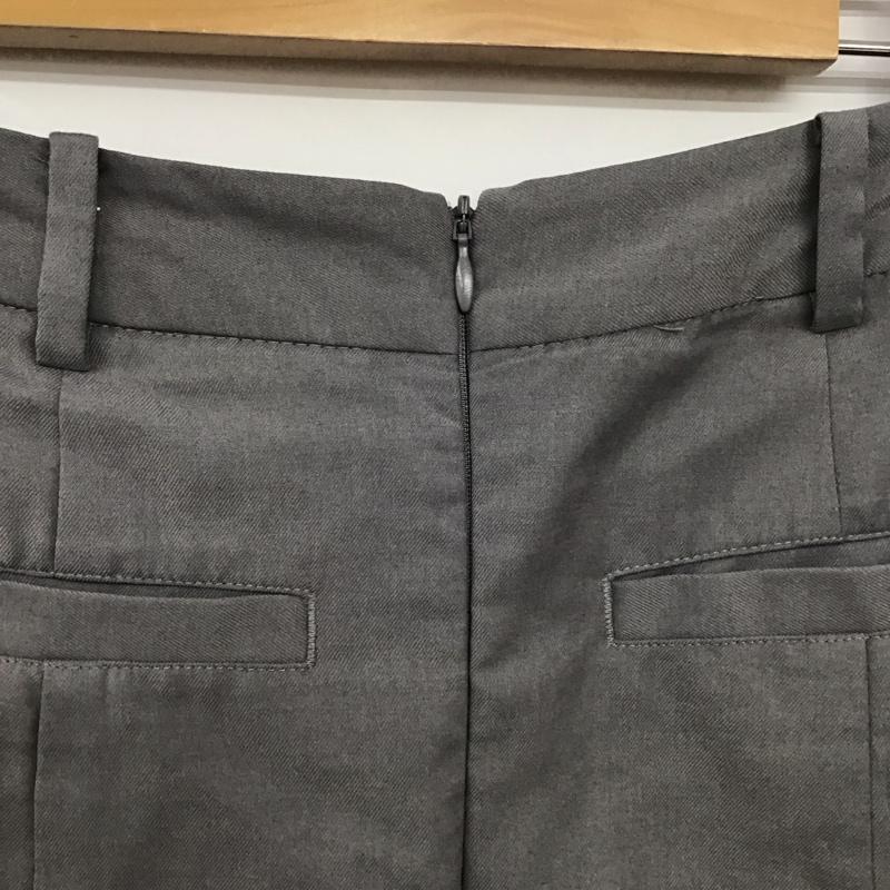 ジーナシス JEANASIS ボトムス ボトムス JS050947CF ガーターデザインワイドパンツ M 無地 灰 / グレー / gray レディース USED 古着 中古 10155175