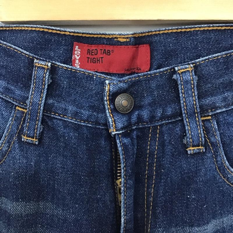 リーバイスレッドタブ Levi s RED TAB パンツ デニム、ジーンズ デニムパンツ スリムパンツ カジュアルパンツ カーゴパンツ 30インチ 無地 インディゴ / インディゴ / Indigo メンズ USED 古着 中古 10155178