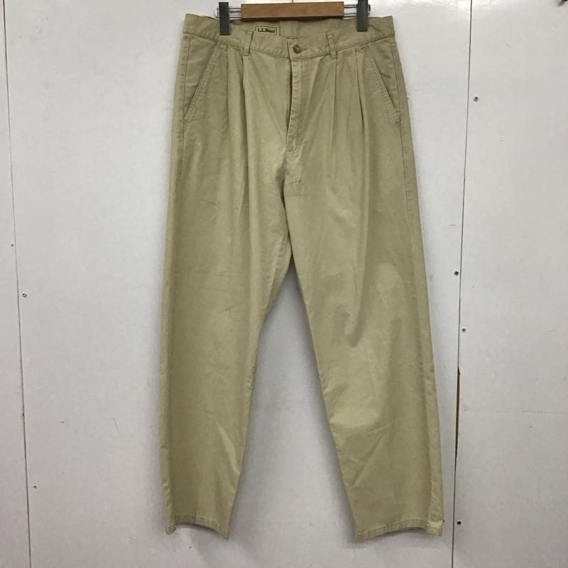 エルエルビーン L.L.Bean パンツ チノパン チノパン ワイドパンツ カジュアルパンツ 33インチ 無地 ベージュ / ベージュ / beige メンズ USED 古着 中古 10155179