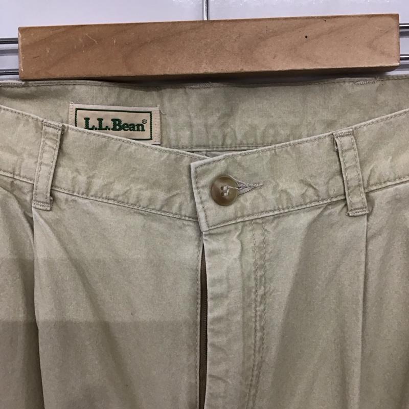 エルエルビーン L.L.Bean パンツ チノパン チノパン ワイドパンツ カジュアルパンツ 33インチ 無地 ベージュ / ベージュ / beige メンズ USED 古着 中古 10155179