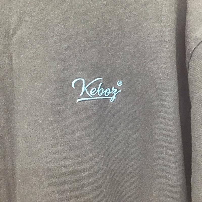 ケボズ KEBOZ Tシャツ 半袖 半袖カットソー プリントTシャツ クルーネックカットソー L ロゴ、文字 ダークグレー / ダークグレー / メンズ USED 古着 中古 10155182