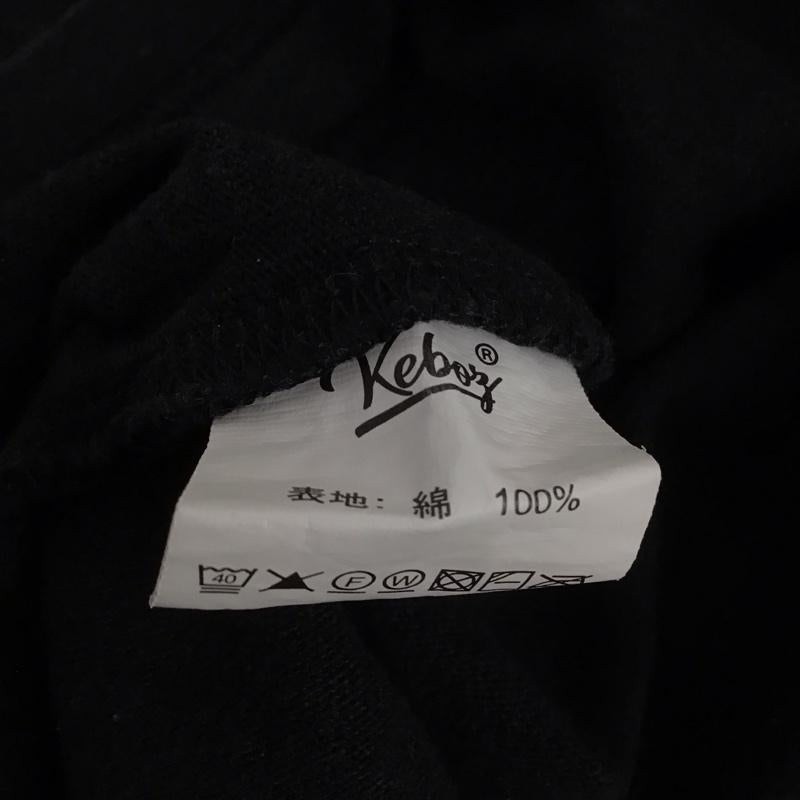 ケボズ KEBOZ Tシャツ 半袖 半袖カットソー プリントTシャツ クルーネックカットソー L ロゴ、文字 ダークグレー / ダークグレー / メンズ USED 古着 中古 10155182